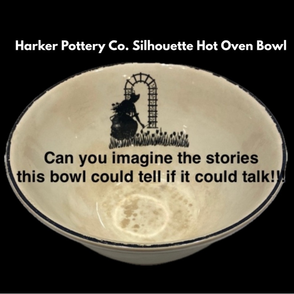 Harker Pottery Co. Silhouette Hot Oven Bowl